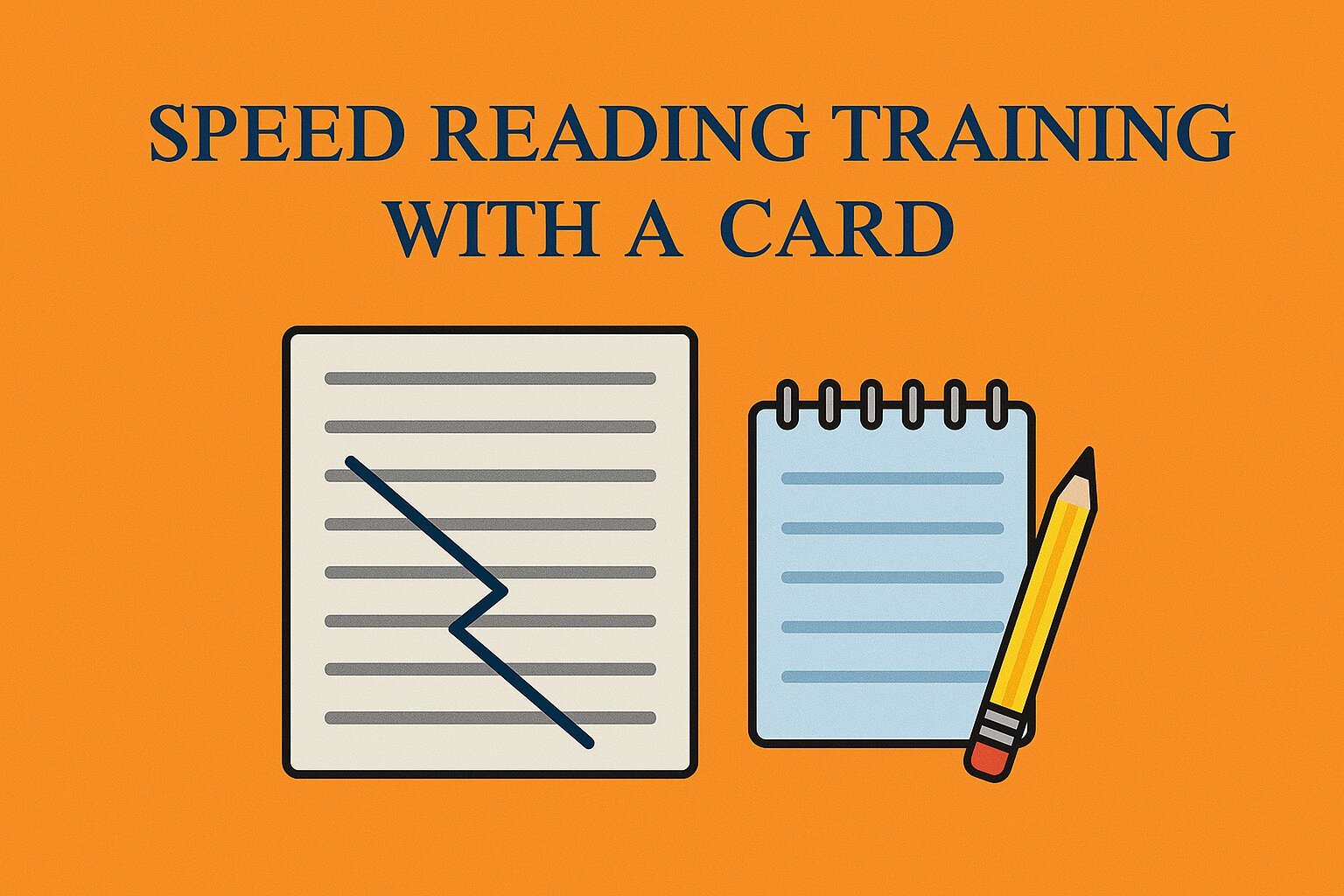 Speed Reading Training With A Card